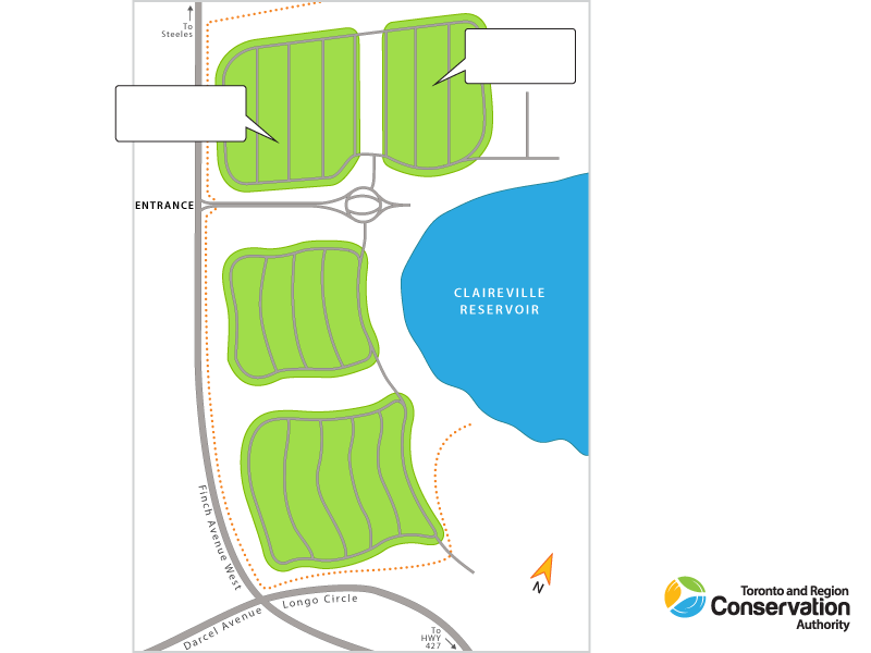 Indian Line campground overview map