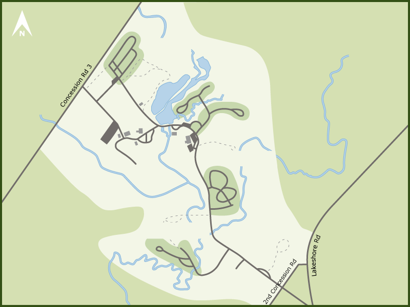 Backus Heritage campground overview map