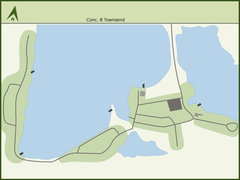 Waterford North campground overview map