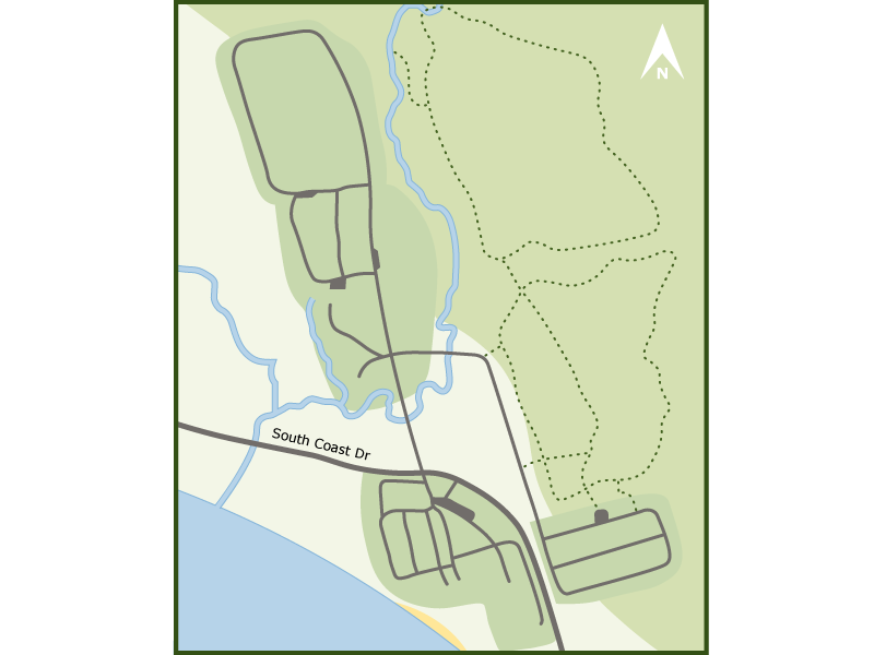 Haldimand campground overview map