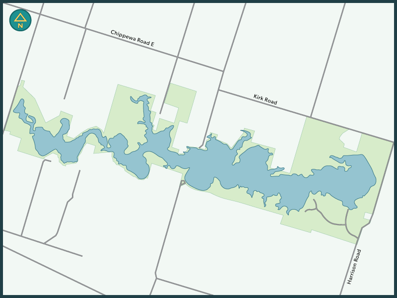 Binbrook campground overview map