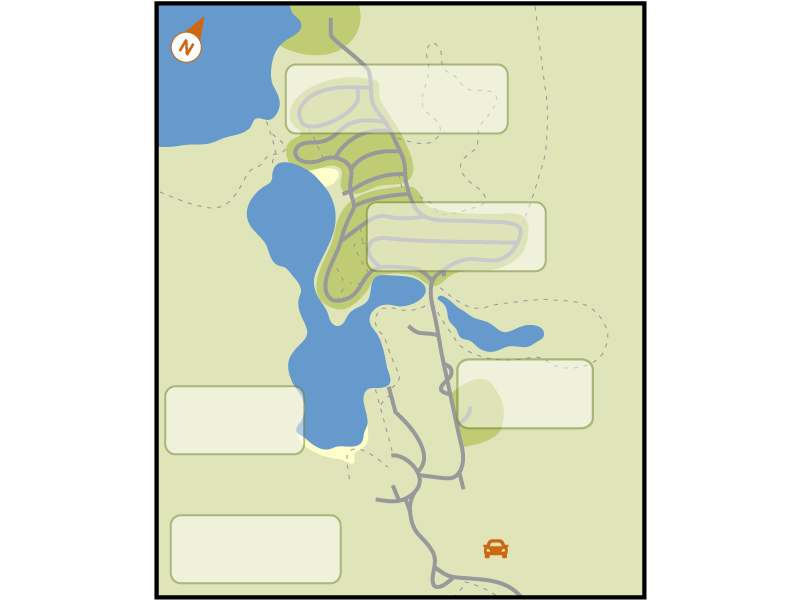 Esker Lakes campground overview map