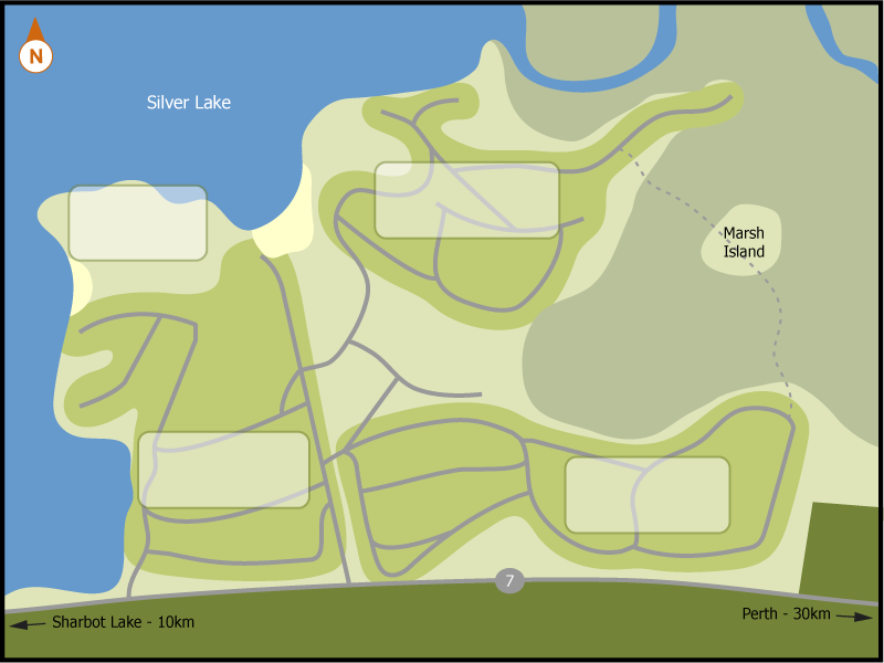 Silver Lake campground overview map