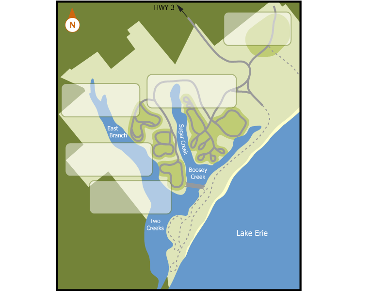 Wheatley campground overview map