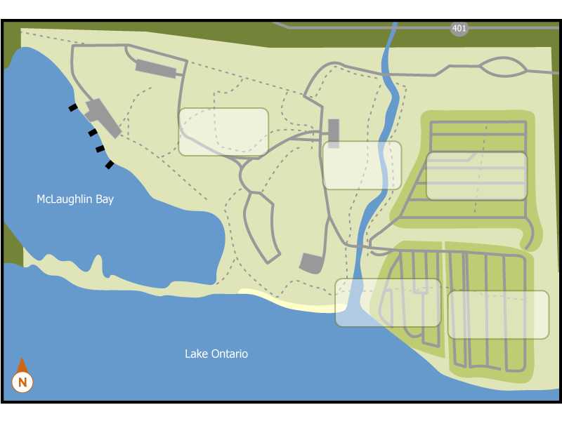 Darlington campground overview map