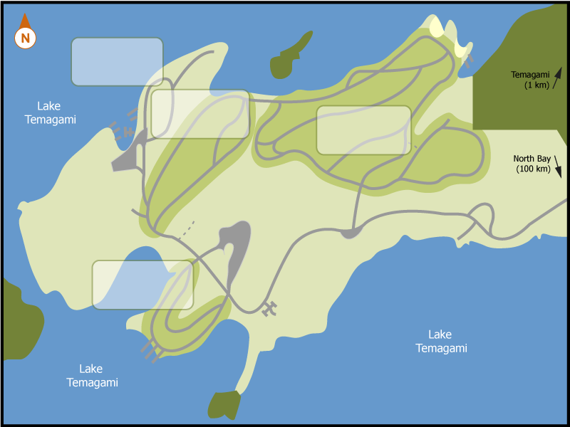 Finlayson Point campground overview map