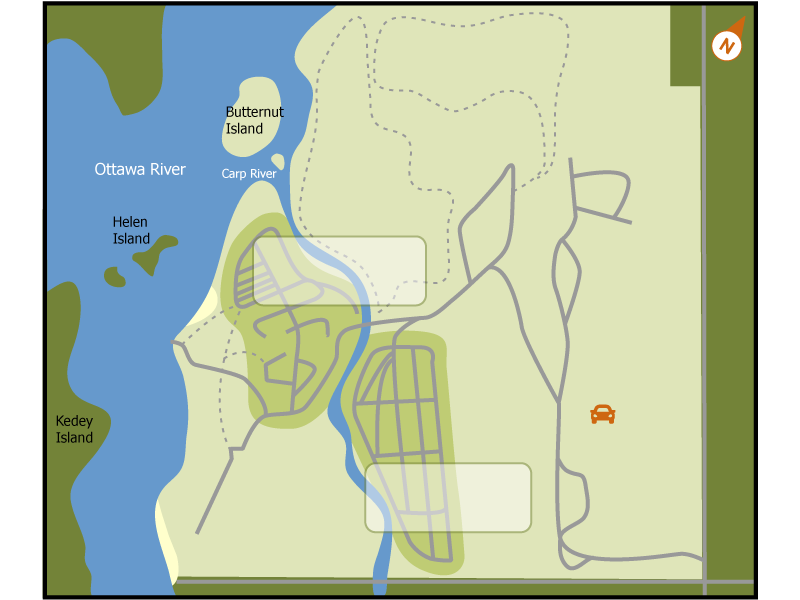 Fitzroy campground overview map