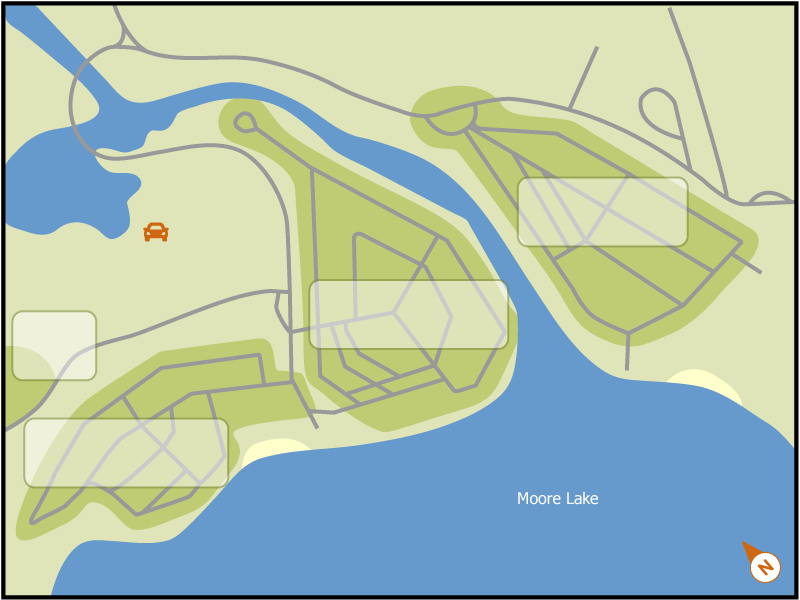 Samuel de Champlain campground overview map