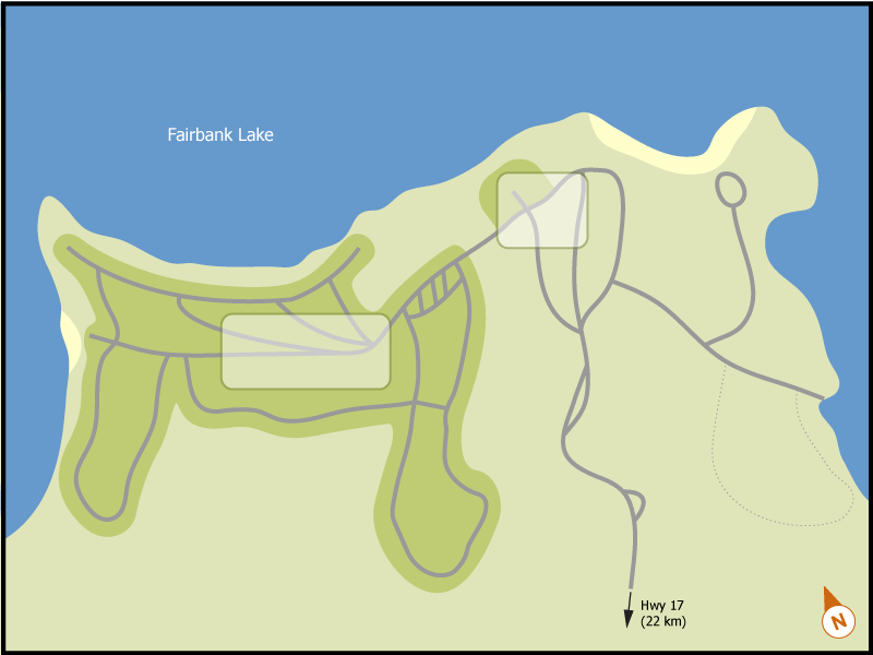 Fairbank campground overview map