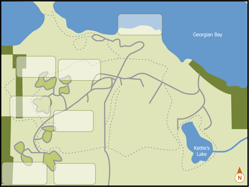 Awenda campground overview map
