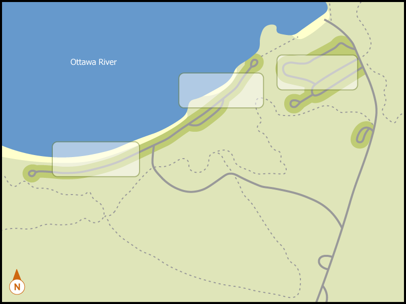 Driftwood campground overview map