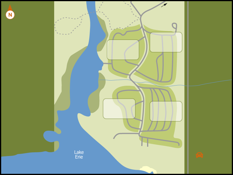 Selkirk campground overview map
