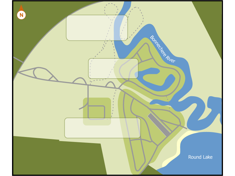 Bonnechere campground overview map