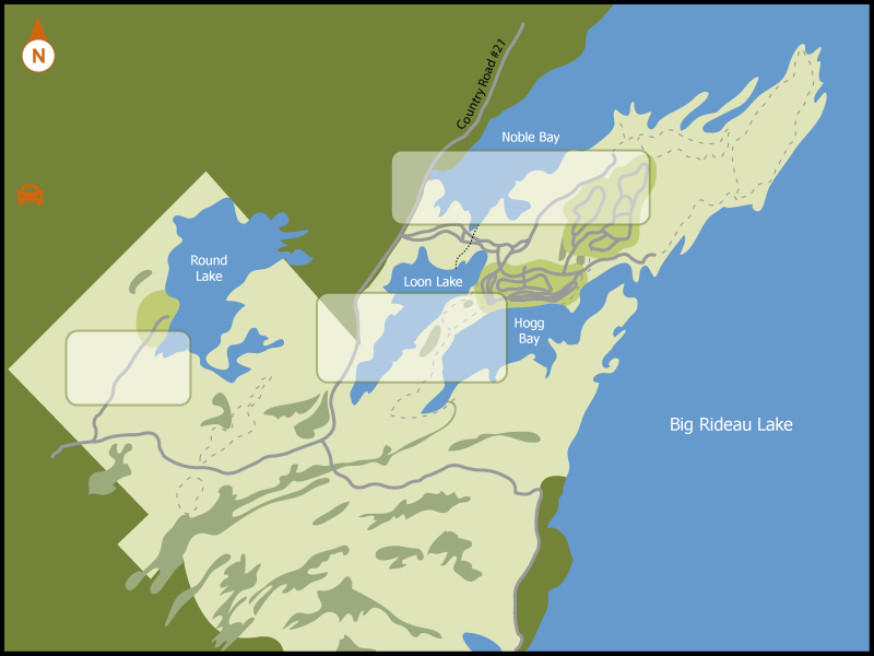 Murphys Point campground overview map