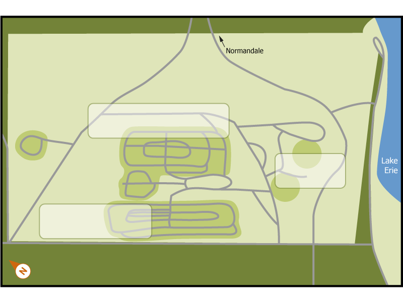 Turkey Point campground overview map