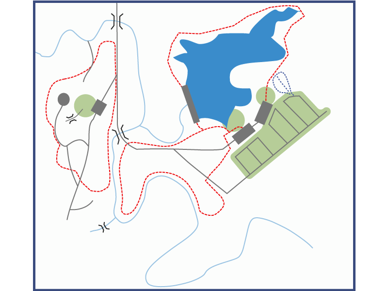 A.W. Campbell campground overview map