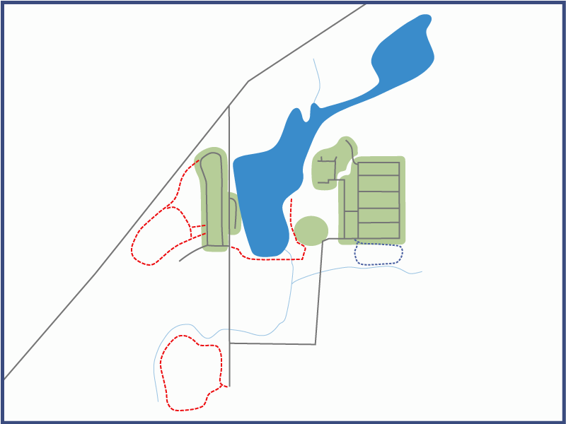 Warwick campground overview map