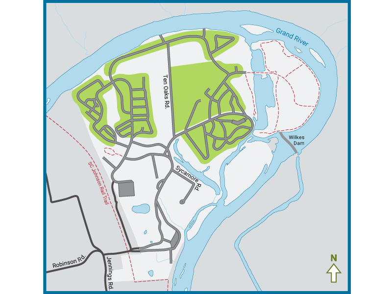 Brant campground overview map